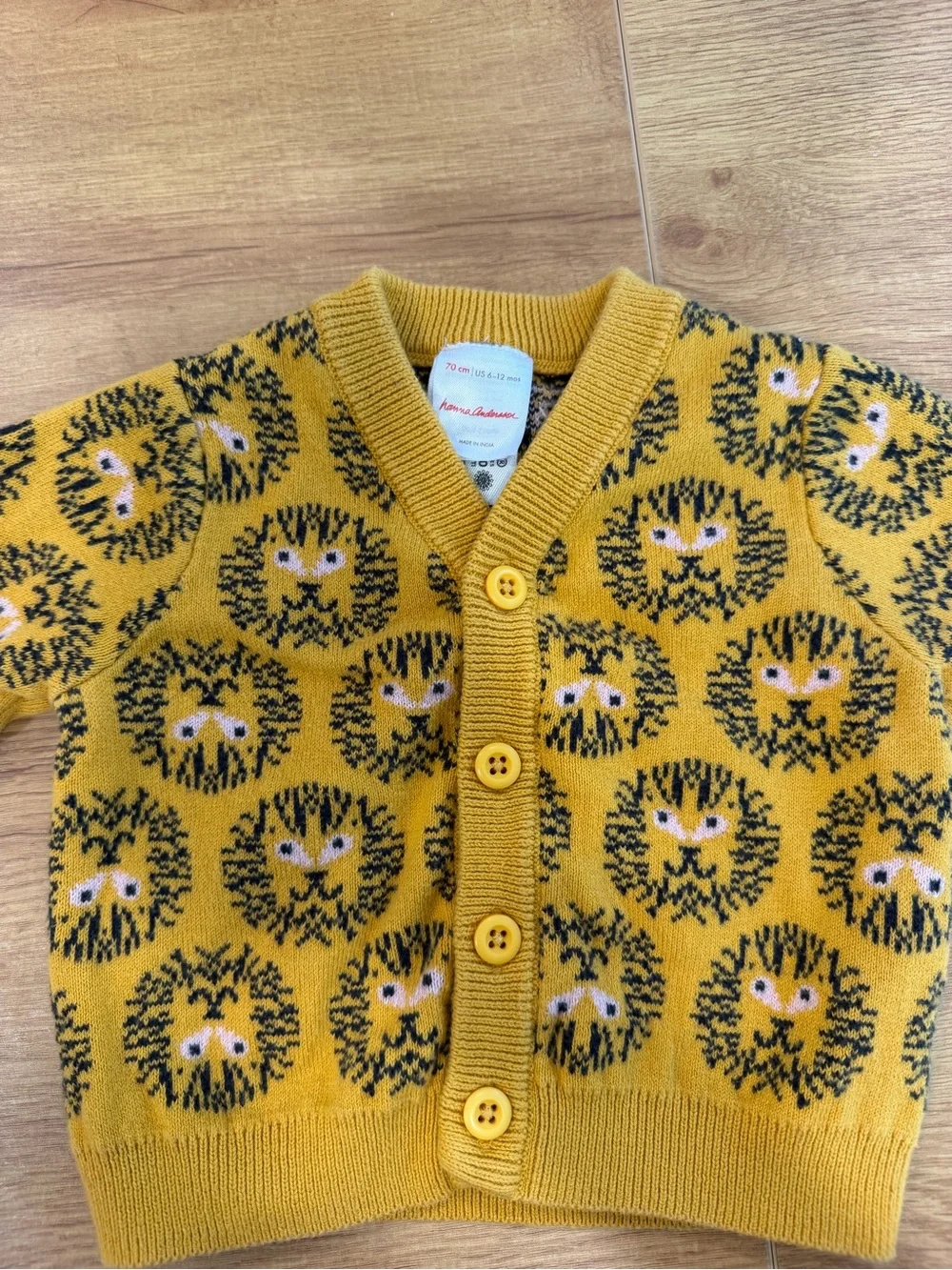 Hanna Andersson baby lion cardigan 🦁